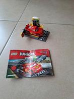 lego junior 10730 cars, bliksem mc queen snelle lanceerder, Ophalen of Verzenden, Gebruikt, Complete set, Lego