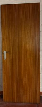 Massieve Houten binnendeur – antiek model – rechts draaiend, Gebruikt, Minder dan 80 cm, Binnendeur, Ophalen of Verzenden