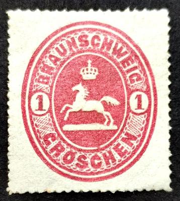 Altdeutschland: 1 Gr.Braunschweig 1865 beschikbaar voor biedingen