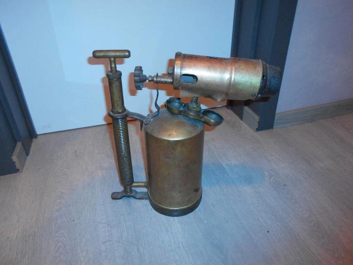 oud groot model soldeerlamp, Antiek en Kunst, Antiek | Brons en Koper, Koper, Ophalen