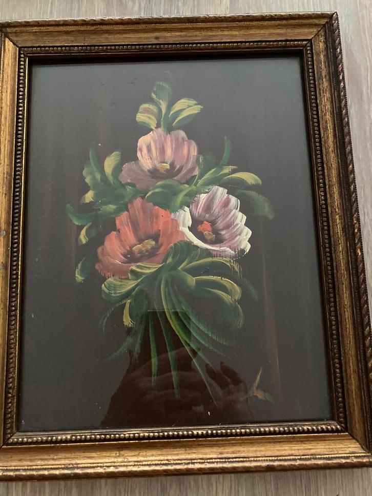 Het is mooi schilderij op het paneel. bloemstilleven, Antiek en Kunst, Kunst | Schilderijen | Klassiek, Ophalen of Verzenden