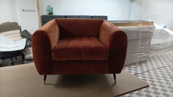 Fauteuil 1 place confortable – Neuf, tissu anti-tache beschikbaar voor biedingen