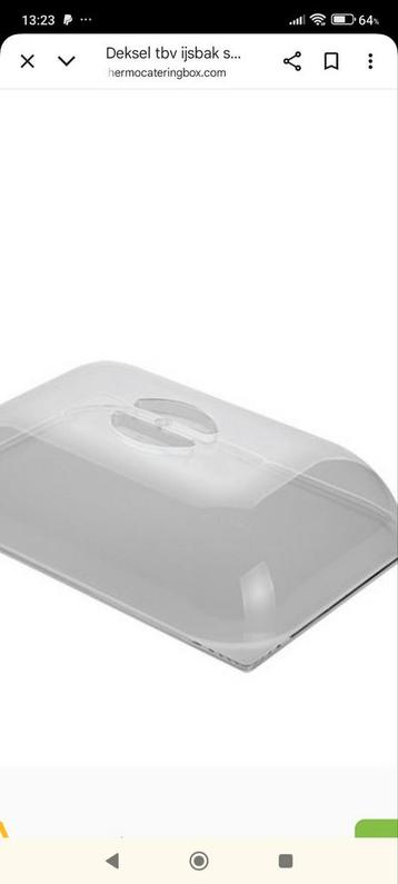 Ijsbak deksels  beschikbaar voor biedingen