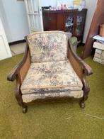 Salon antiek, Huis en Inrichting, Ophalen, Gebruikt, Riet of Rotan, Rechte bank