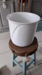 Witte stenen bloempot NIEUW, Tuin en Terras, Ophalen, Nieuw