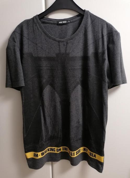 Donkergrijze T-shirt met gele print van Antony Morato, M, Vêtements | Hommes, T-shirts, Comme neuf, Gris, Enlèvement ou Envoi
