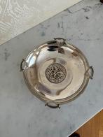 Verzilverde ronde schaal, Antiek en Kunst, Ophalen, Zilver