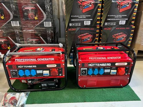 Nieuwe Huttenberg 230/380V benzine aggregaten stroomgroep, Caravans en Kamperen, Caravanaccessoires, Nieuw, Ophalen
