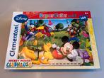 Clementoni - Puzzle Maxi MickeyMouseSuperColor de 104 pièces, Enlèvement ou Envoi, Plus de 50 pièces, Comme neuf, 4 à 6 ans