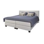 Boxspring bed Perusta - volledig nieuw - ongeslapen - 160cm, Ophalen, 200 cm, Grijs, 160 cm