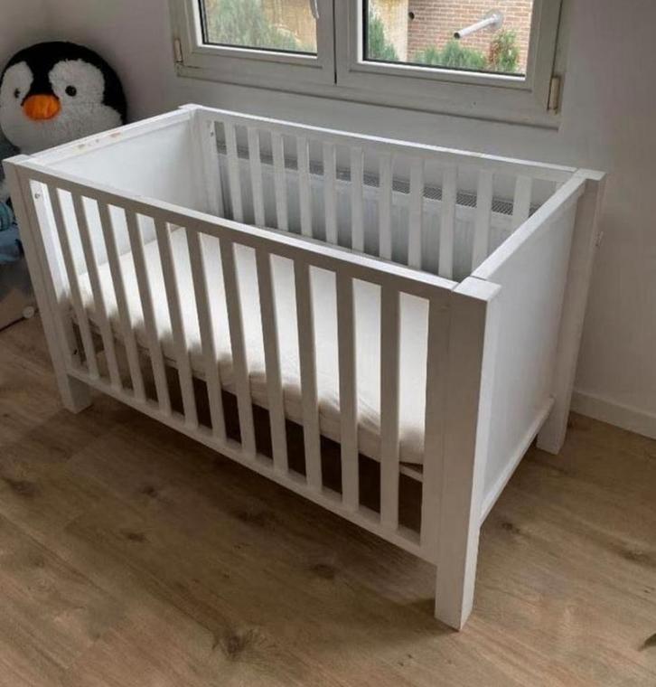 Quax Baby Bed - type Marie Sofie - 60x120cm wit, Kinderen en Baby's, Kinderkamer | Bedden, Gebruikt, Minder dan 140 cm, Minder dan 70 cm