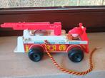 Vintage Fisher price brandweerwagen 1968, Kinderen en Baby's, Ophalen of Verzenden, Zo goed als nieuw