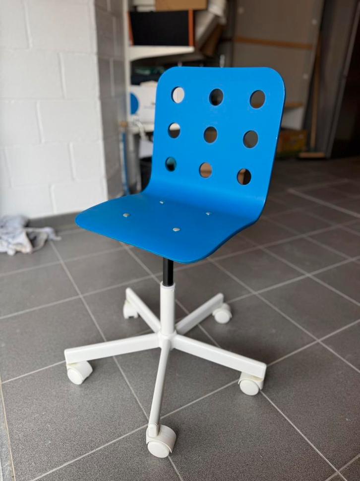 Bureaustoel kind blauw Ikea, Huis en Inrichting, Bureaustoelen, Zo goed als nieuw, Bureaustoel, Blauw, Ophalen