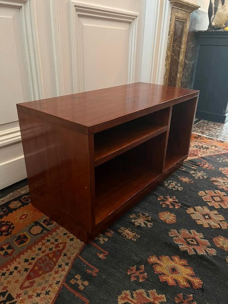 ORIGINELE VINTAGE KAST PLATEN TV MASSIEF  HOUT JAREN 70, Huis en Inrichting, Kasten |Televisiemeubels, Zo goed als nieuw, Minder dan 100 cm