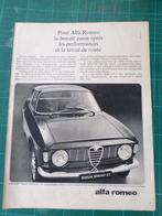 Alfa Roméo Giulia Sprint GT - publicité papier - 1965, Verzamelen, Merken en Reclamevoorwerpen, Overige typen, Gebruikt, Ophalen of Verzenden