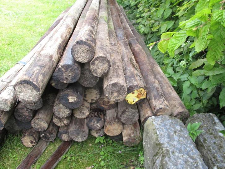 Houten palen, Tuin en Terras, Palen, Balken en Planken, Palen, Ophalen of Verzenden