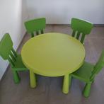 Ikea Mammut ronde tafel met 4 stoeltjes, Ophalen, Gebruikt, Tafel(s) en Stoel(en)