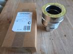 RVS verloopstuk pelletkachel 80mm naar 130 mm dubbelwandig, Huis en Inrichting, Ophalen of Verzenden, Pelletkachel