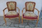 Paire de fauteuils bergère de style Louis XV XVI cabriolets, Antiquités & Art, Enlèvement