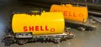 2715. 2 „Shell” H0 Märklin tankwagens., Gebruikt, Ophalen of Verzenden, Wagon, Märklin