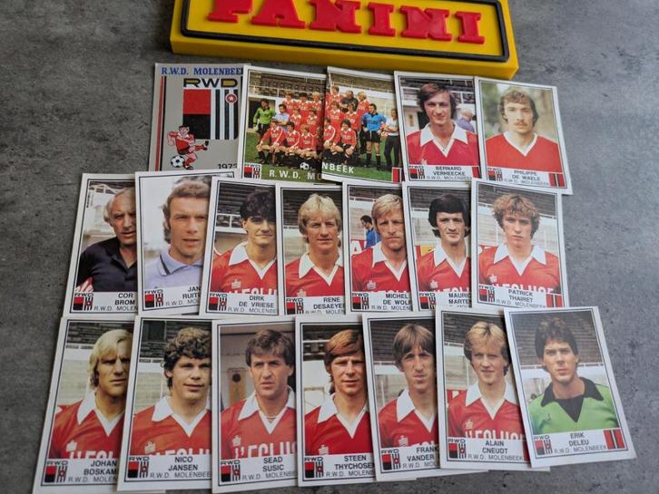 PANINI FOOTBALL 82 RWDM MOLENBEEK 19 STICKERS 1982, Hobby en Vrije tijd, Stickers en Plaatjes, Verzenden