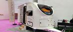 Compact Fiberglass Caravan  MTM 750 kg, Caravans en Kamperen, Caravans, Stapelbed, Koelkast, Particulier, 4 tot 5 meter