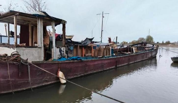 UNIEKE KANS: 24-METER SCHIP OPKNAPPER OF OUD IJZER, Watersport en Boten, Sloepen, Geen motor, Staal, Ophalen of Verzenden