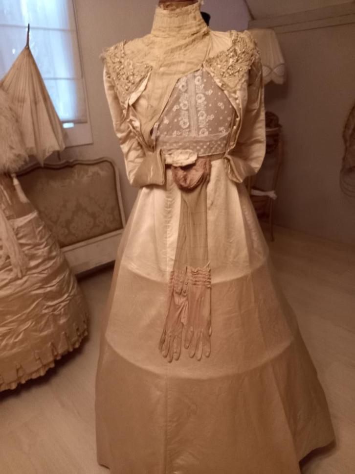 Antiek Victoriaans Rok en Bodice , Begin Jaar 1900, Antiek en Kunst, Curiosa en Brocante, Ophalen of Verzenden