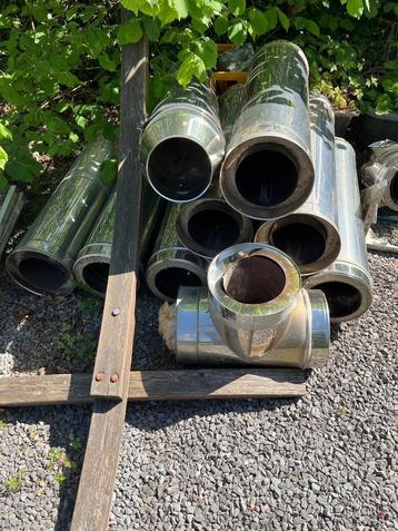 Cheminée Inox, Enlèvement, Utilisé, Suspendu, Cheminée au bois