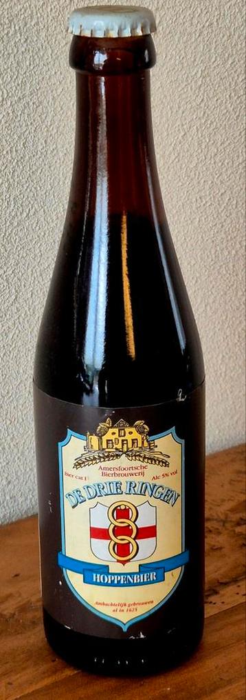 Vol oude Hoppenbier De Drie Ringen uit 1993 collector's item beschikbaar voor biedingen