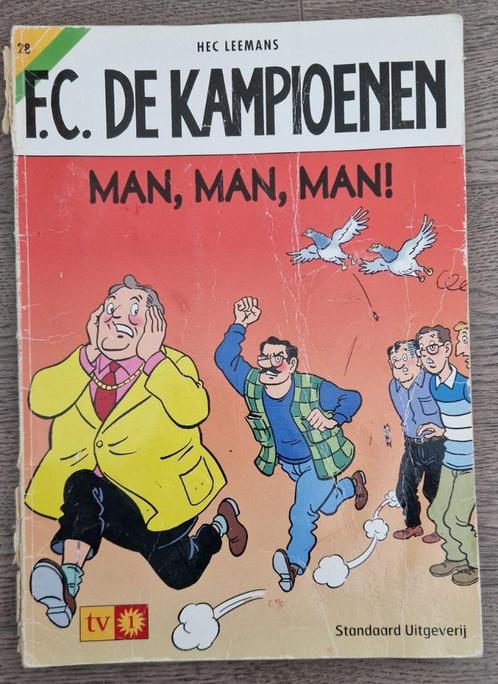Strip FC De Kampioenen nr. 28 -  Man, man, man, Livres, BD, Utilisé, Une BD, Enlèvement ou Envoi
