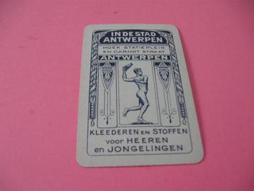 1 oude losse speelkaart Kleederen Stad Antwerpen (230)