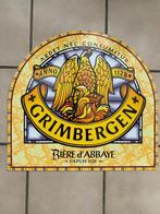 GRIMBERGEN emaille bord café brasserie, Ophalen of Verzenden, Gebruikt, Reclamebord