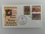 Postzegel First Day Cover Italië Dante Divina Commedia 1972, Postzegels en Munten, Ophalen of Verzenden, Gestempeld