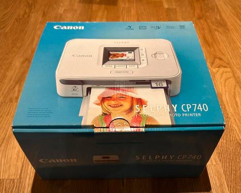 Canon Selphy CP740 Draagbare fotoprinter met draagtas, Computers en Software, Printers, Zo goed als nieuw, Ophalen