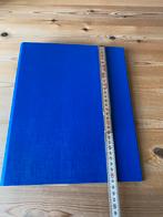 9 blauwe A4 ringmappen met 4 ringen en rug 4 cm, Diversen, Schoolbenodigdheden, Ophalen, Zo goed als nieuw