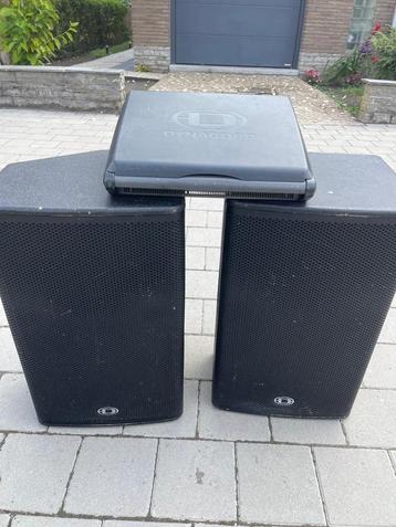 2x Dynacord a115 1x Dynacord powermate 600 2x1000 watt, Musique & Instruments, Enlèvement, Comme neuf