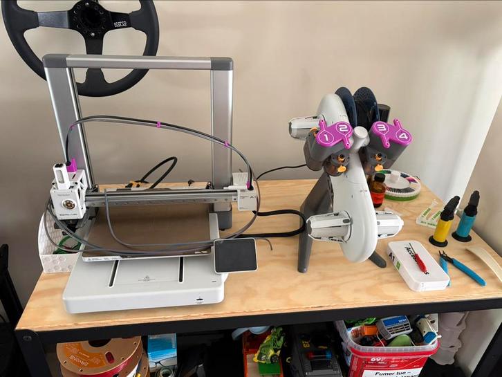 Bambulab a1 met ams plus extras, Computers en Software, 3D Printers, Zo goed als nieuw, Ophalen