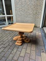 Massief eikenhouten tafel ('Bloementafel'), Ophalen, Gebruikt, 50 tot 100 cm, 75 cm of meer