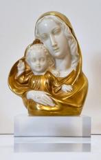 Beeld Maria met kind, goud verguld., Antiek en Kunst, Ophalen of Verzenden