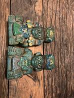2 Azteekse beelden - handgemaakt 2 beeldjes  Maya, Antiek en Kunst, Ophalen of Verzenden