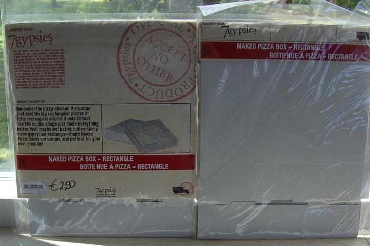 HOBBYPAKKET KLEINE PIZZA BOX 7 stuks NIEUW, Hobby en Vrije tijd, Knutselen, Nieuw, Knutselwerk, Verzenden