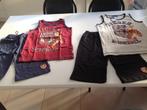 2 Baseball tenue met kort broekje maat 140, Ophalen of Verzenden
