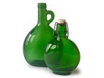 Duo vintage groene flessen, Antiek en Kunst, Ophalen of Verzenden