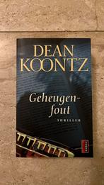 Geheugenfout - Dean Koontz, Ophalen of Verzenden, Zo goed als nieuw