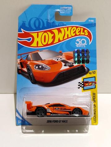 Hot Wheels 2016 Ford GT Race Oranje (2017) beschikbaar voor biedingen