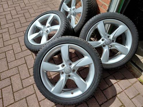 17" Audi A3, A4, S3, TT originele velgen met winterbanden, Auto-onderdelen, Banden en Velgen, Velg(en), Winterbanden, 17 inch