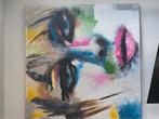 Schilderij vrouwelijk gezicht..., Antiek en Kunst, Ophalen of Verzenden