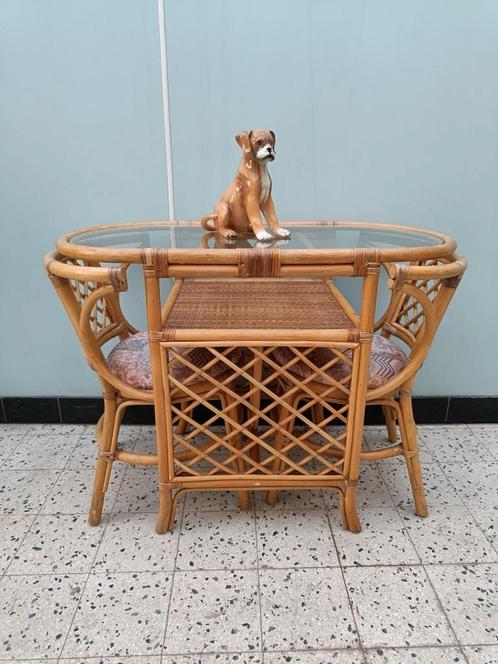 Vintage bohemian bistroset, Verzamelen, Retro, Ophalen of Verzenden