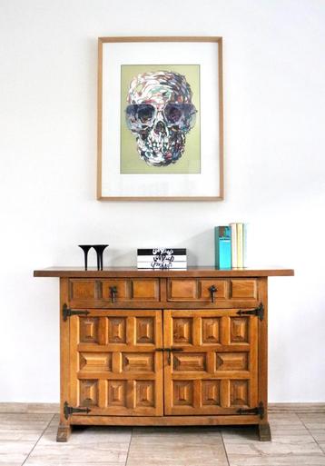 Spaanse Brutalist kast - Vintage Brutalisme - Sideboard  beschikbaar voor biedingen
